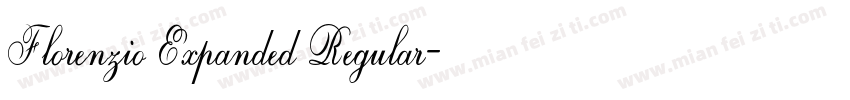 Florenzio Expanded Regular字体转换